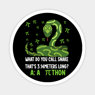 Funny Python Pithon Pi 3.14 Symbol Math Teacher Pi Day 2023 Magnet